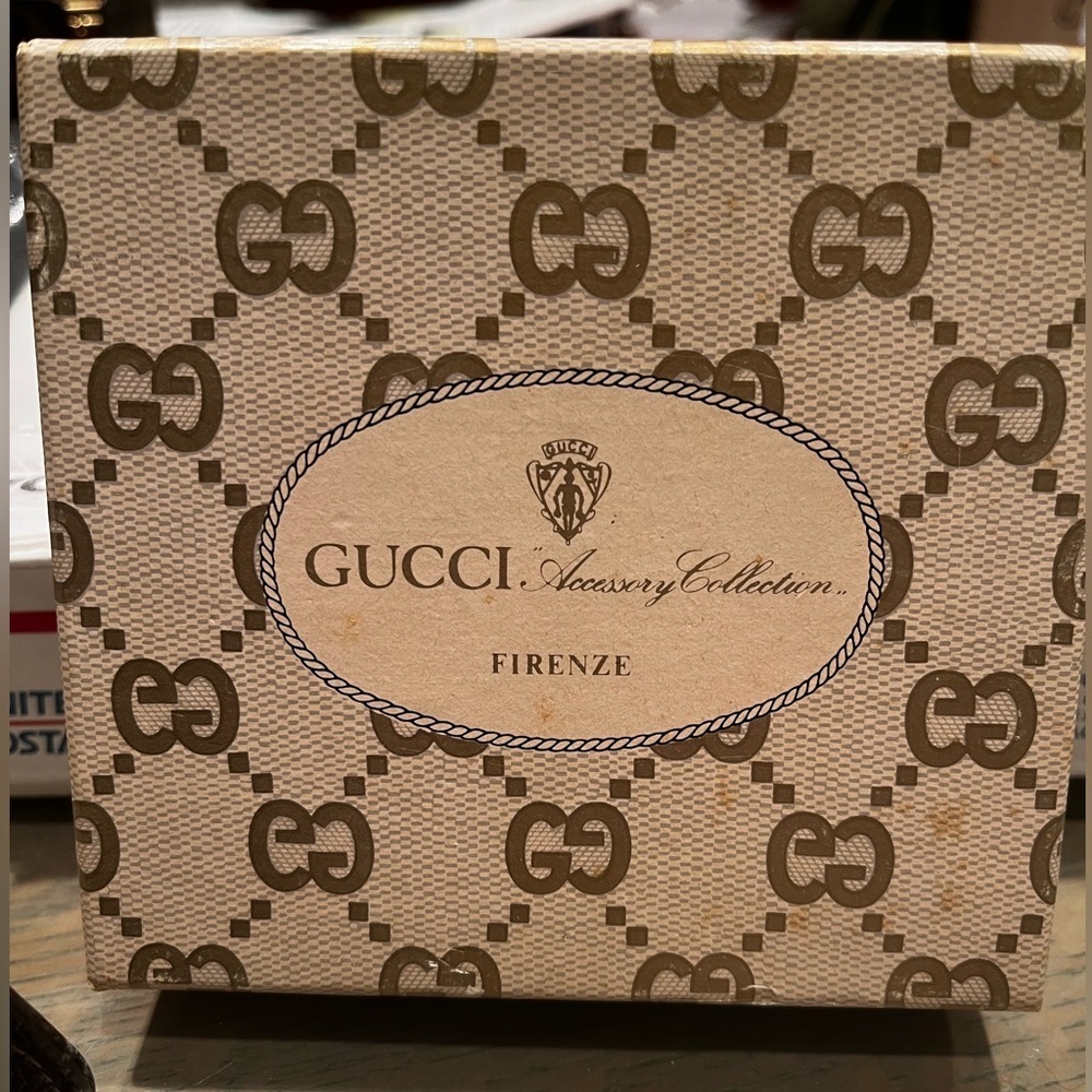 Rare Gucci GG Supreme Kiss Lock Coin Purse EUC Box Circa 1979-80 - Picture 13 of 16